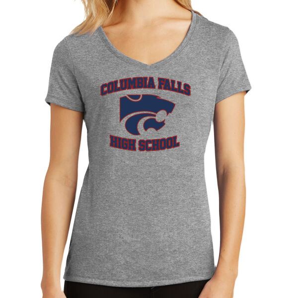 Ladies Perfect Tri V-Neck Tee Thumbnail