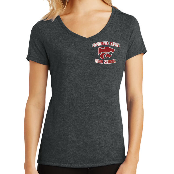 Ladies Perfect Tri V-Neck Tee Thumbnail